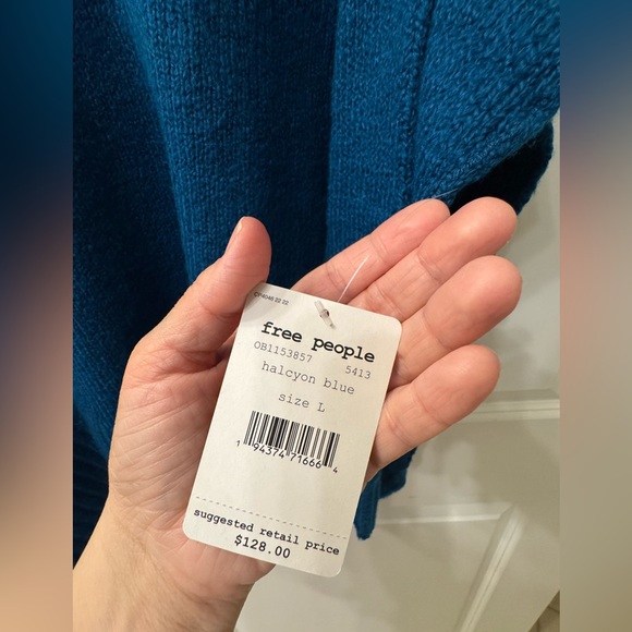 Free People Blue Sweater - Picture 4 of 5